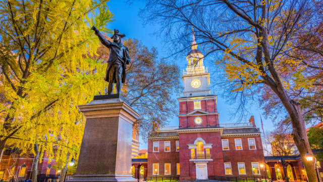 Independence Hall in Philadelphia, Pennsylvania, USA.