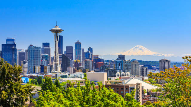 Seattle, one of the largest cities in Washington