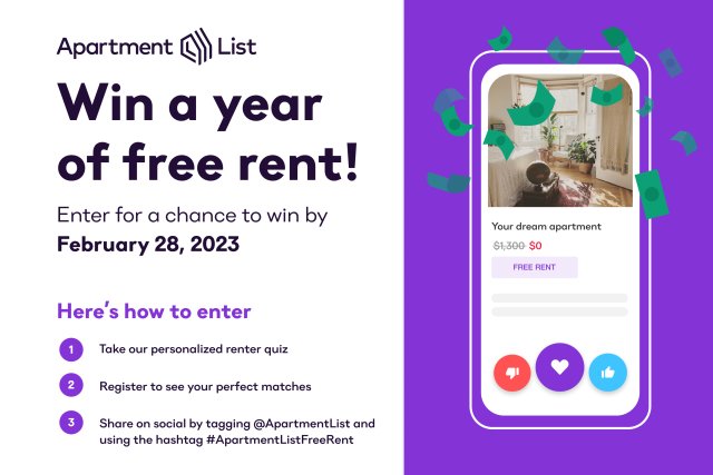 Pay Rent Raffle Apartment List Announces