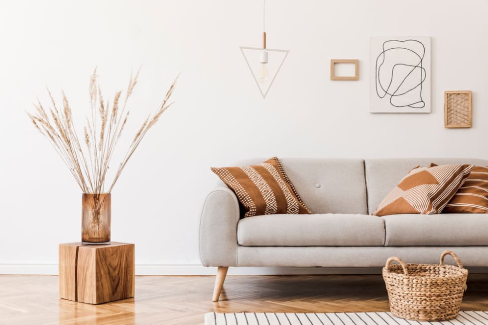 beige minimalist apartment room
