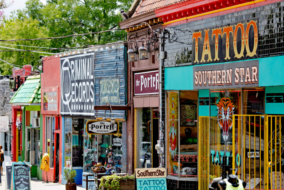 Little Five Points Neighborhood in Atlanta