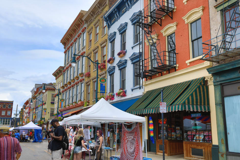 Findlay Market is a trendy farmer's marketplace in the historic Over the Rhine district in Cincinnati, OH.