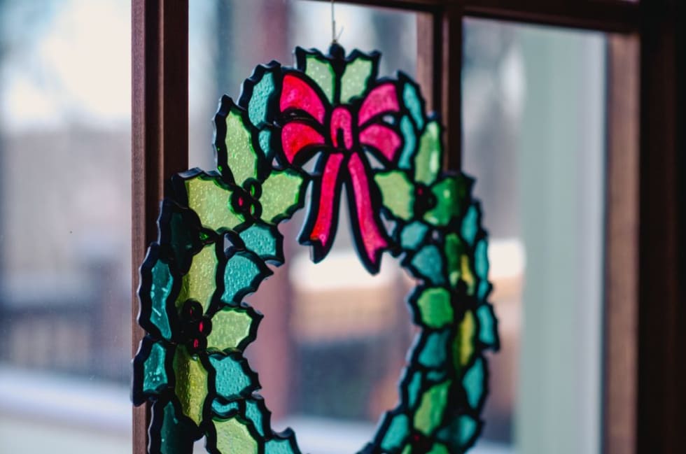 Christmas window decal