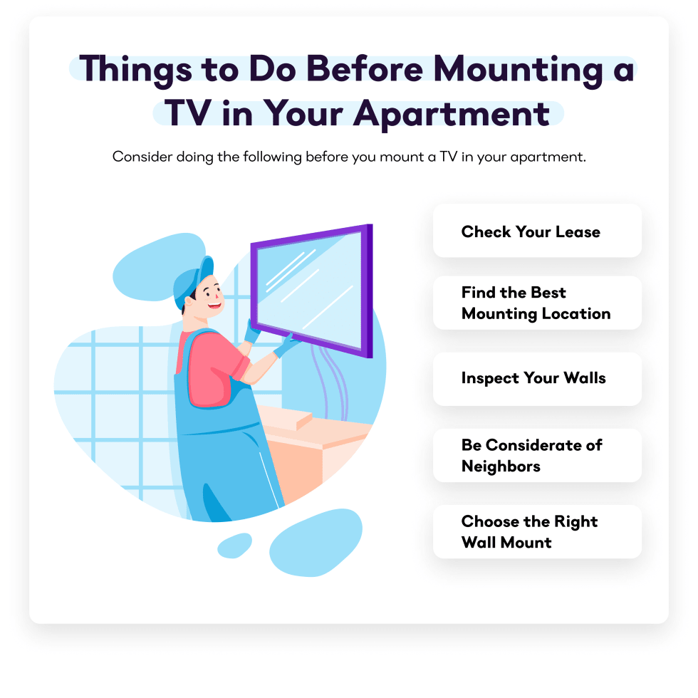 Things to Do Before Mounting a TV in Your Apartment