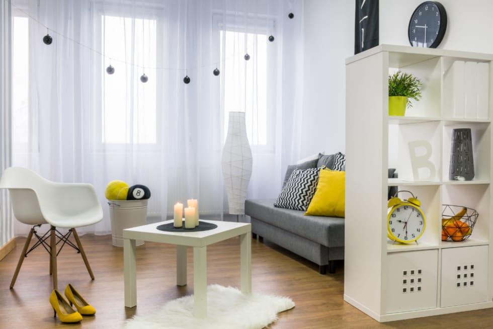 hanging curtains and decor