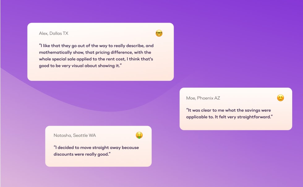 Net Effective Rent testimonials