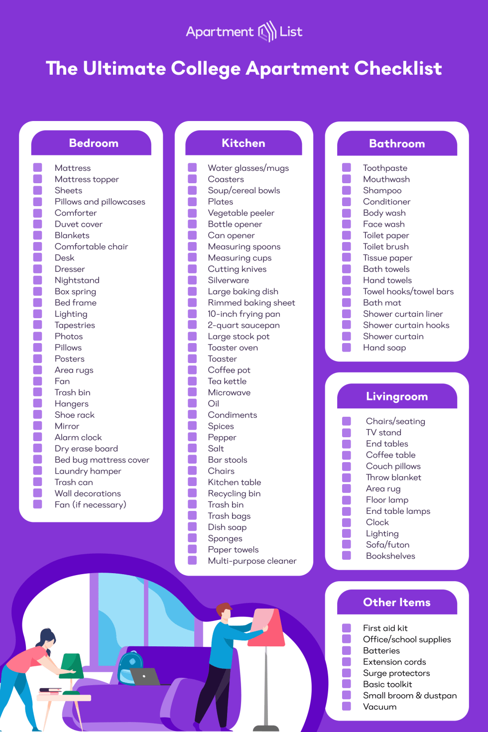 college-apartment-checklist