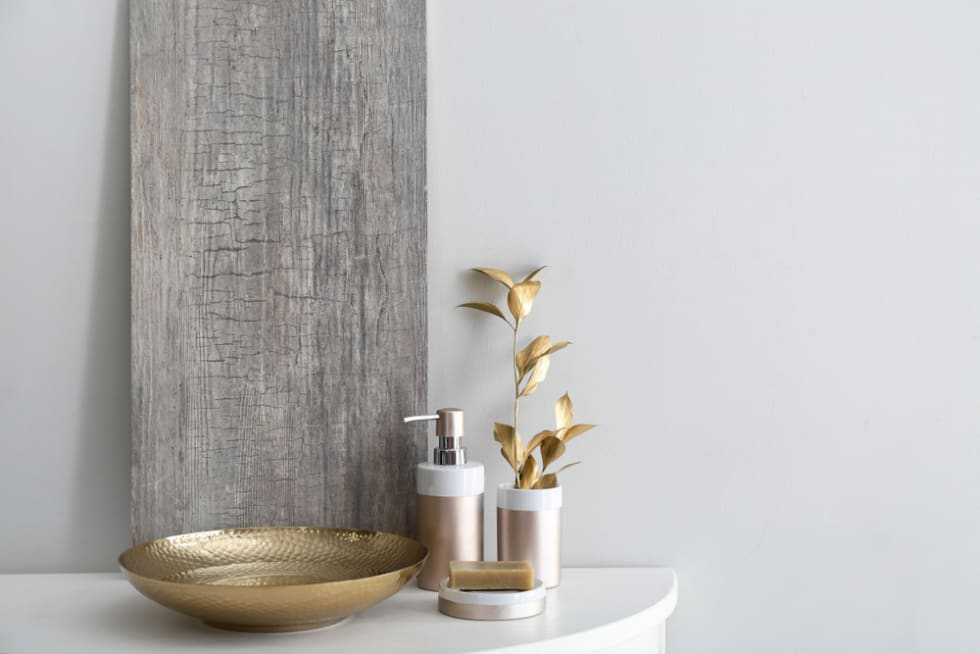 Decorative bathroom tray