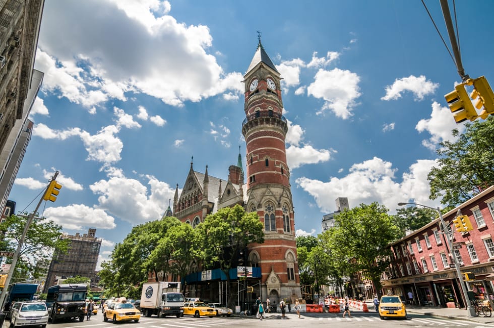 The Jefferson Market Library is a landmark located in Greenwich Village, New York City.