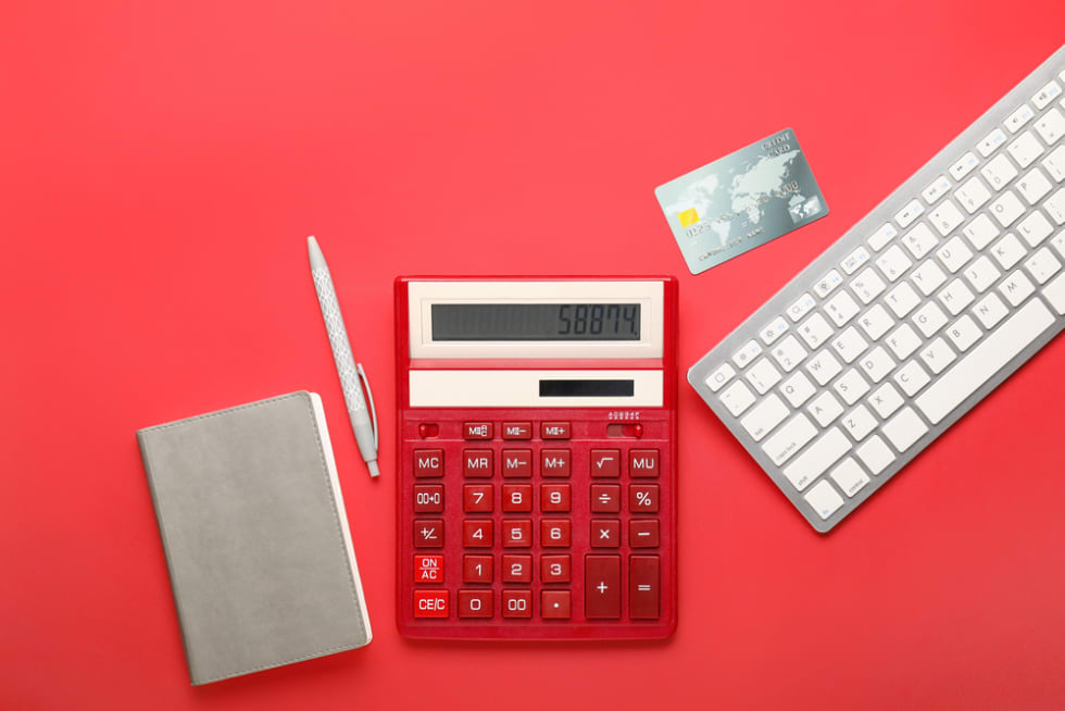 budgeting with a calculator