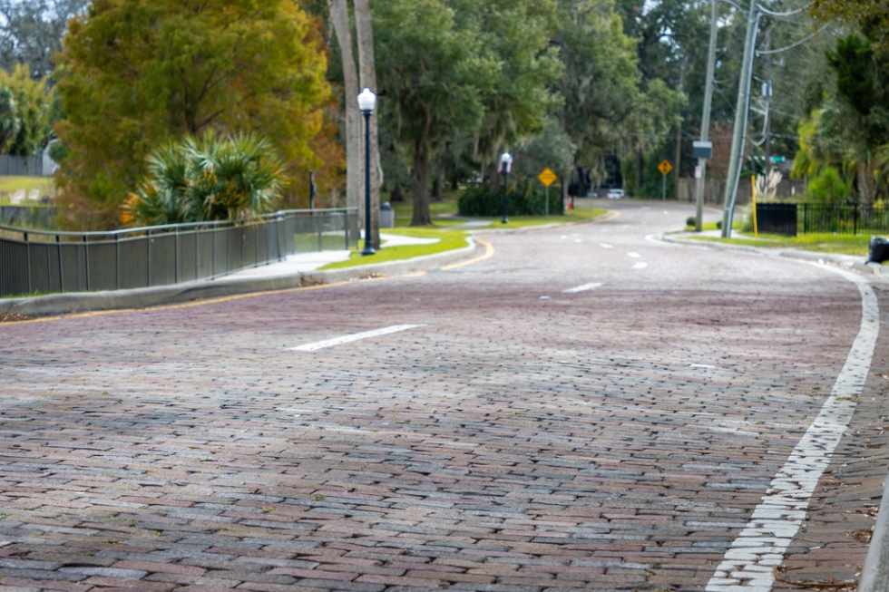 Brick streets in Orlando