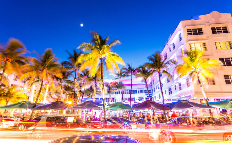 Miami Ocean Drive party