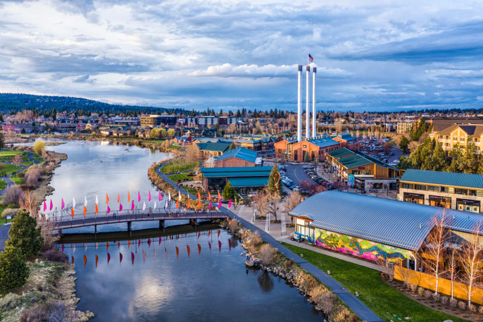 Old Mill District in Bend, Oregon
