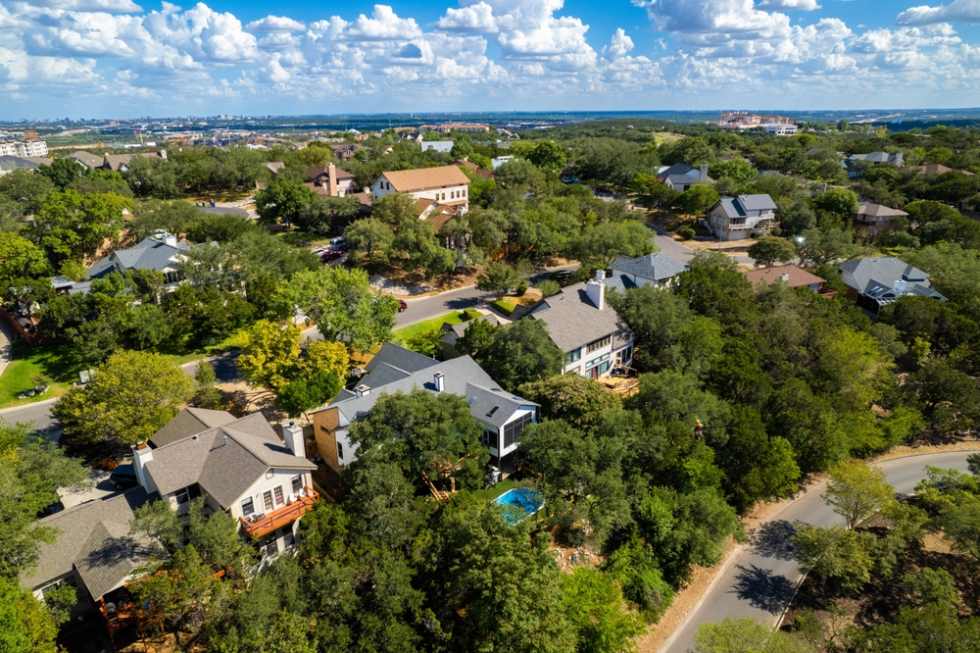 Aerial View of Houston Neighborhood - Average Rent Prices in Houston, TX