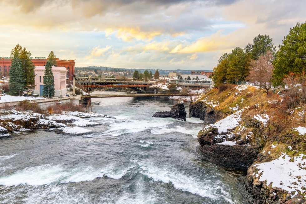 Spokane, WA, one of the largest cities in Washington