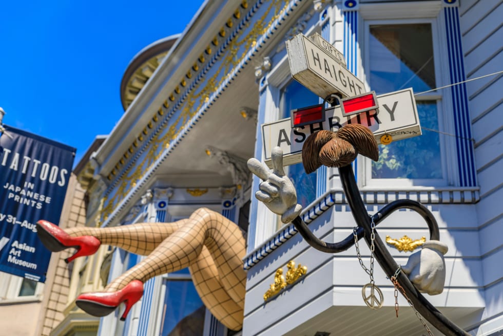 Haight Ashbury street sign