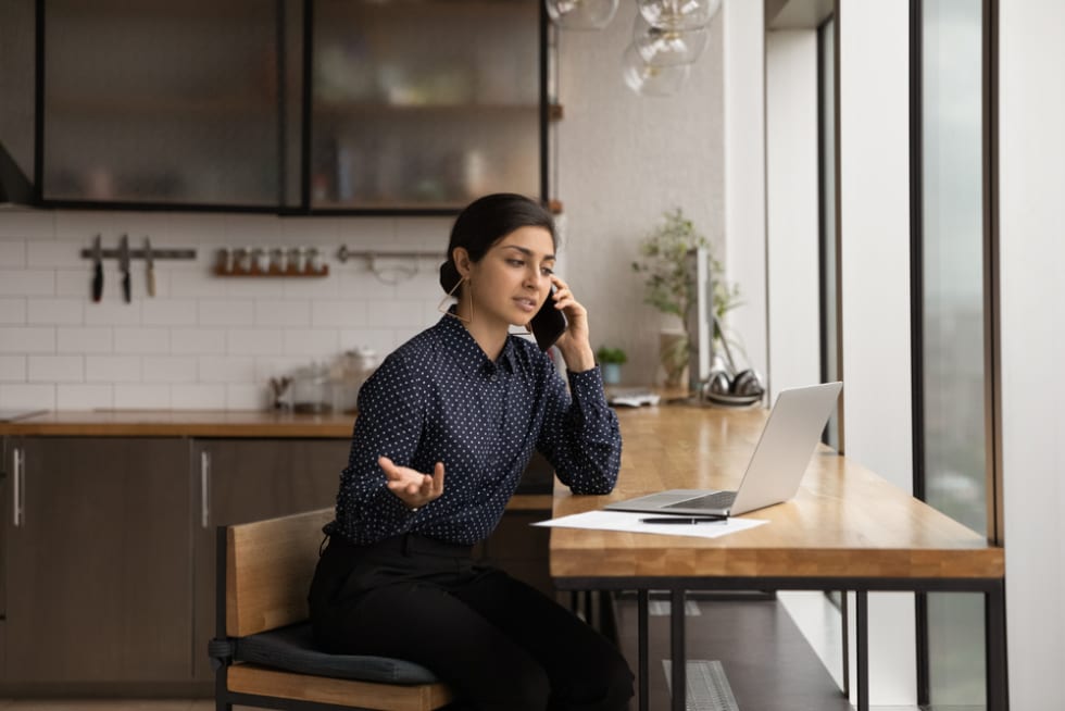 applicant asking realtor questions on the phone