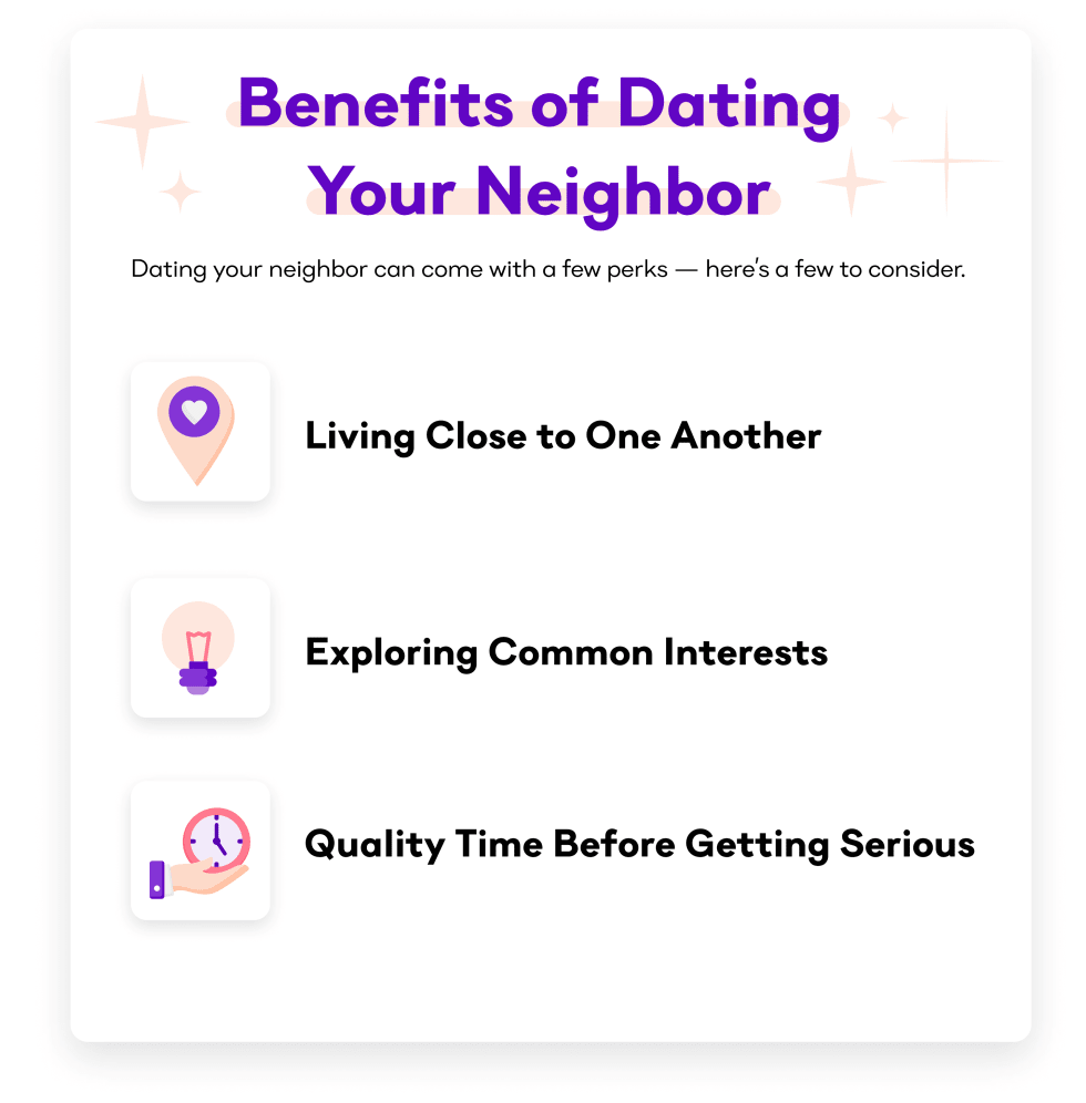 Benefits of Dating Your Neighbor
