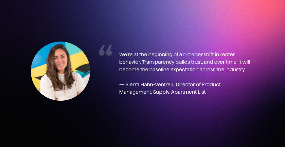 Fee Transparency Quote — Sierra Hahn-Ventrell, Apartment List