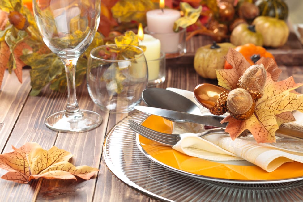 fall place setting