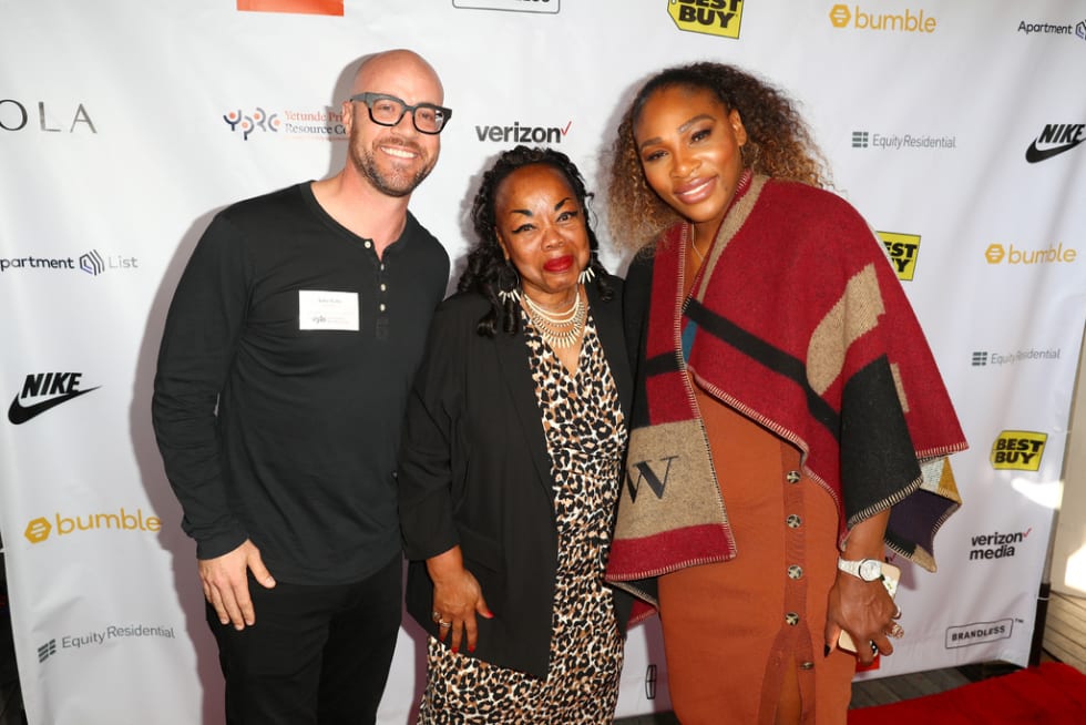 John Kobs CEO of Apartment List, Bonnie, and Serena Williams.