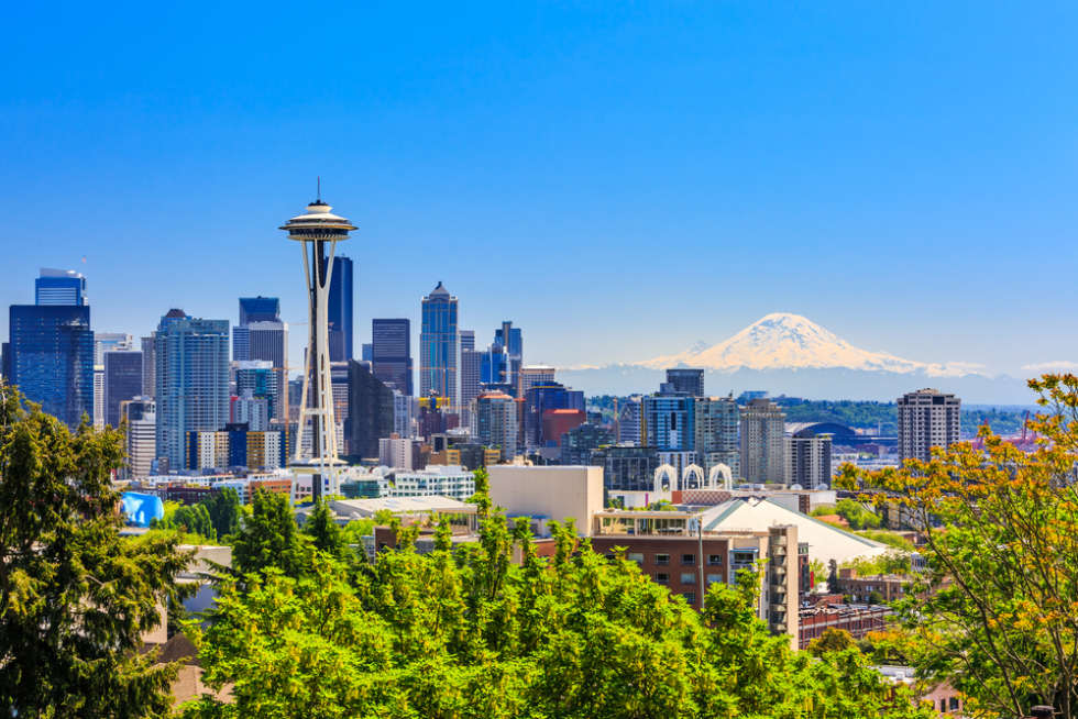 Seattle, one of the largest cities in Washington