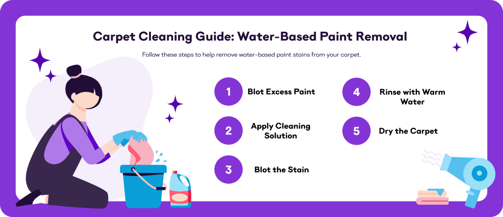 Carpet Cleaning Guide Water-Based Paint Removal