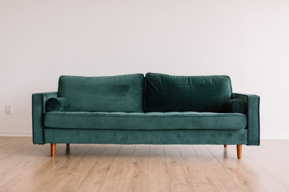 Loveseat with legs