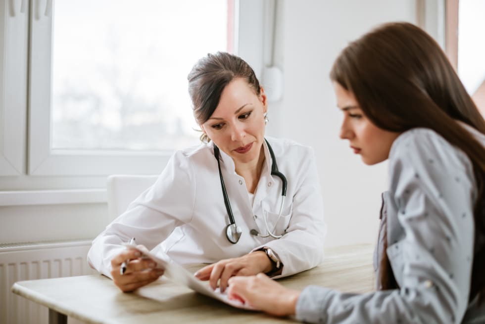 Doctor with Millenial woman - Apartment List