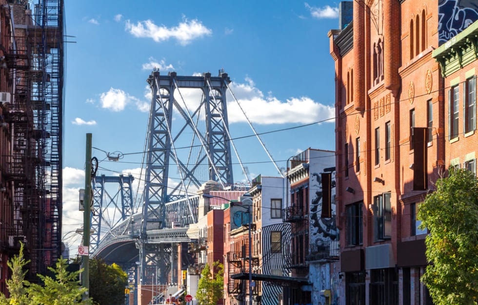 Williamsburg Bridge in Brooklyn, NY