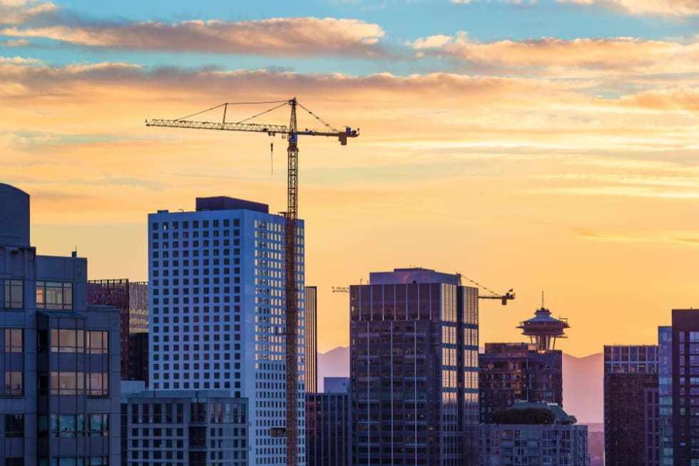 Seattle Highrise Apartments Under Construction