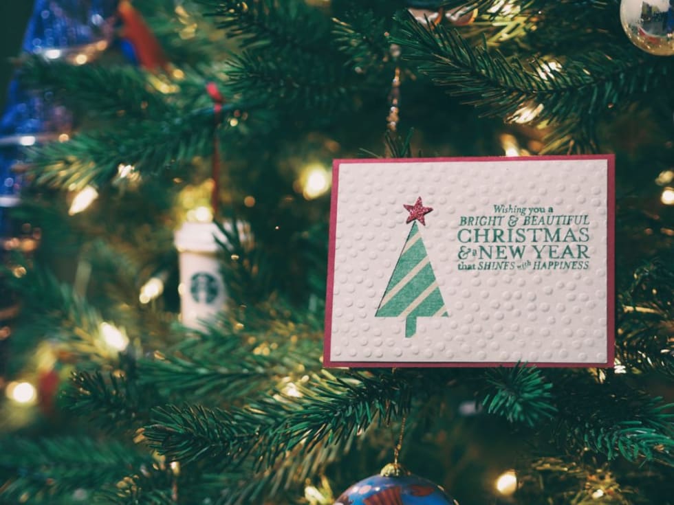 Hanging Christmas card