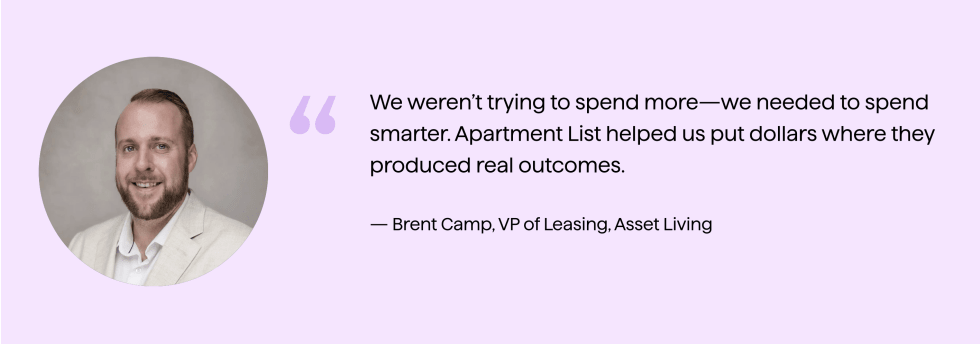 Brent Camp - Asset Living Case Study | Apartment List