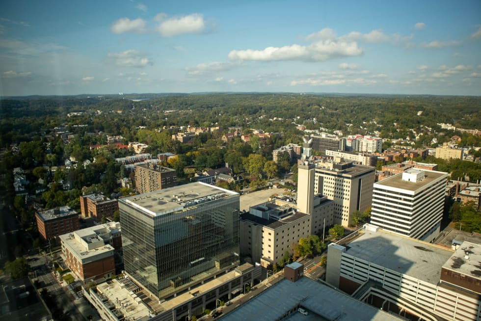 These are arial photos of White Plains, NY.
