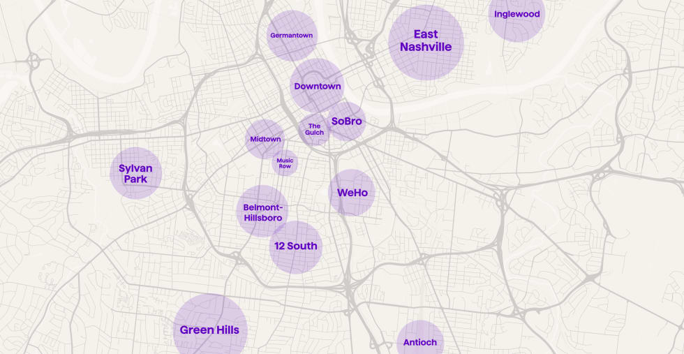 Map - Nashville Renter Neighborhood Guide
