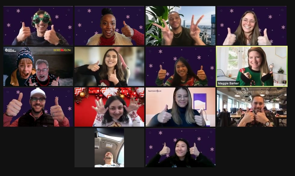 Apartment List Virtual Holiday Party
