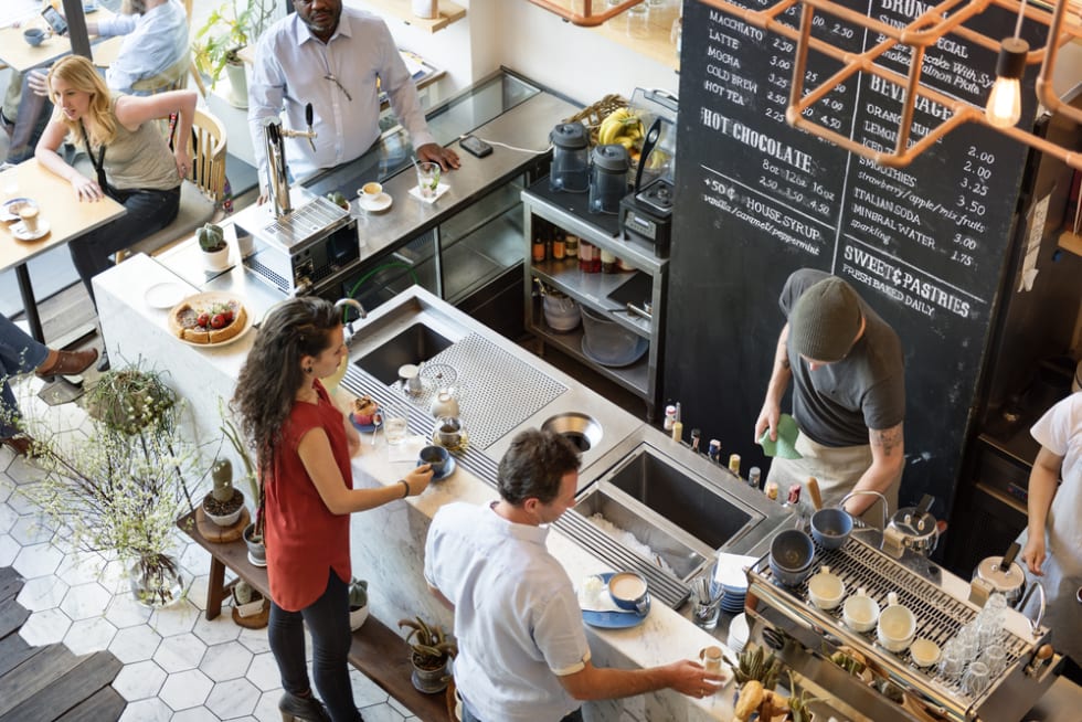 coffee shop counter