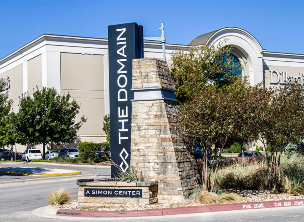 Austin, Texas - The Domain Shopping Center in the Hill Country Texas