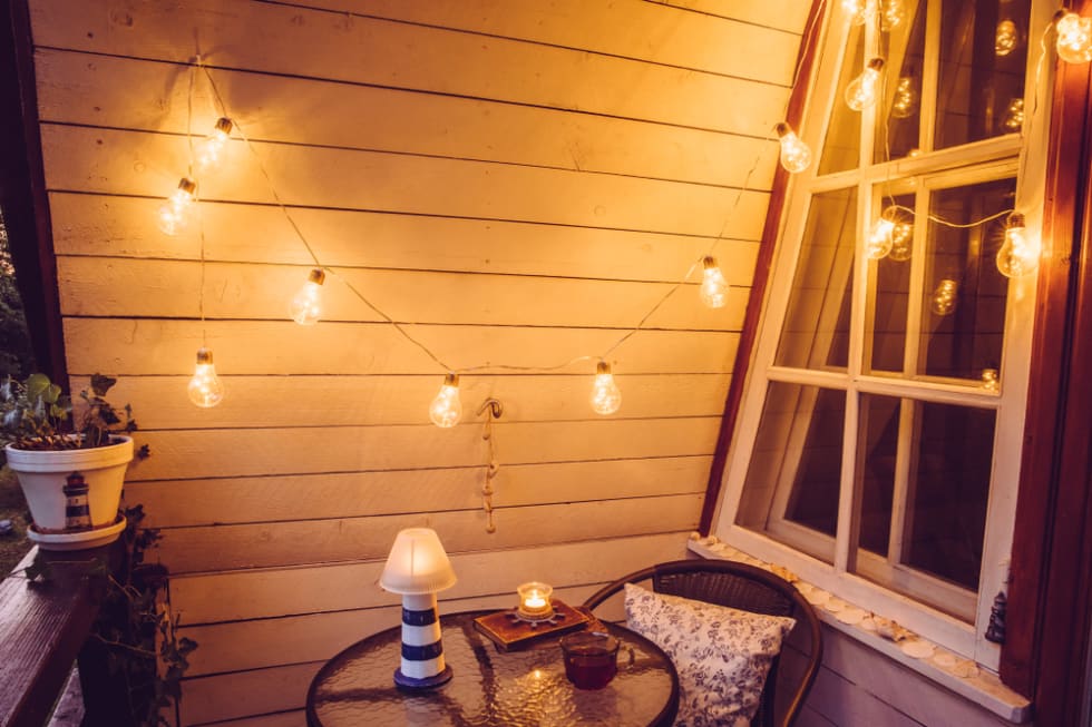Cozy balcony space