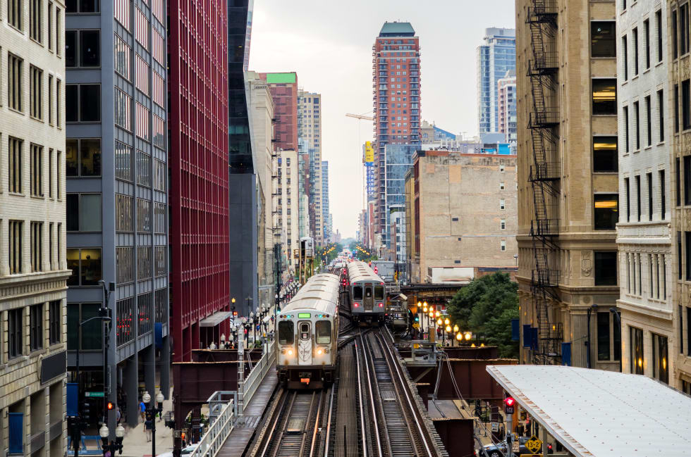 Chicago city center transit