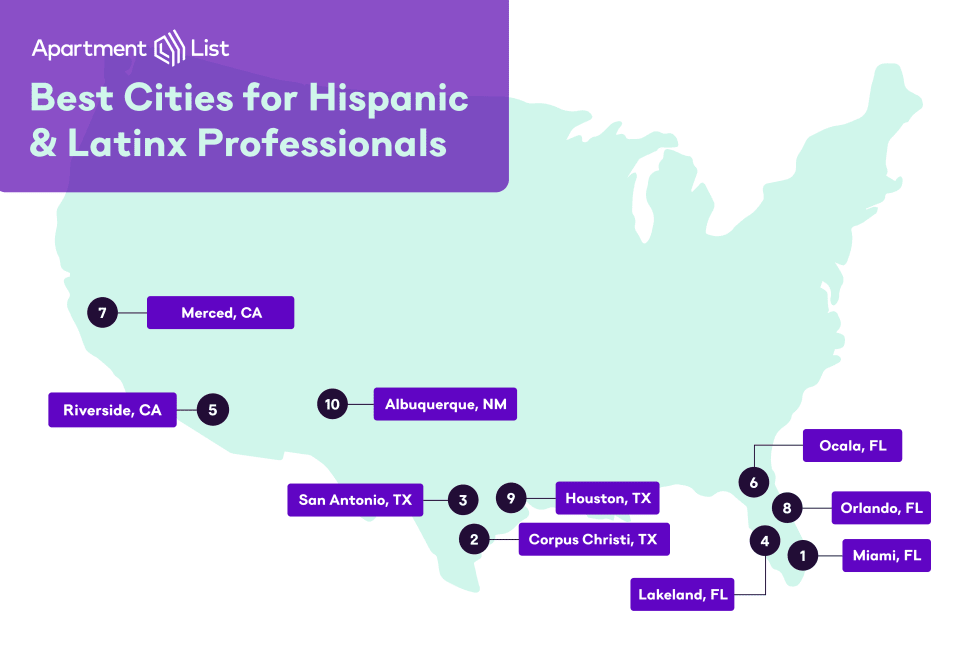 Best Cities Latinx Map