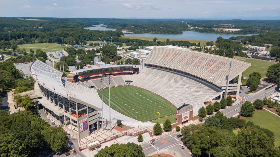 Clemson, South Carolina, USA: Frank Howard Field at Clemson Memorial Stadium - apartment list - best places to live in south carolina