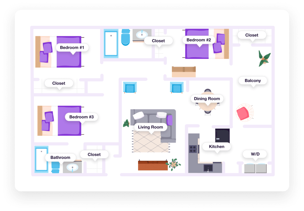 1500 Square Foot Apartment Layout