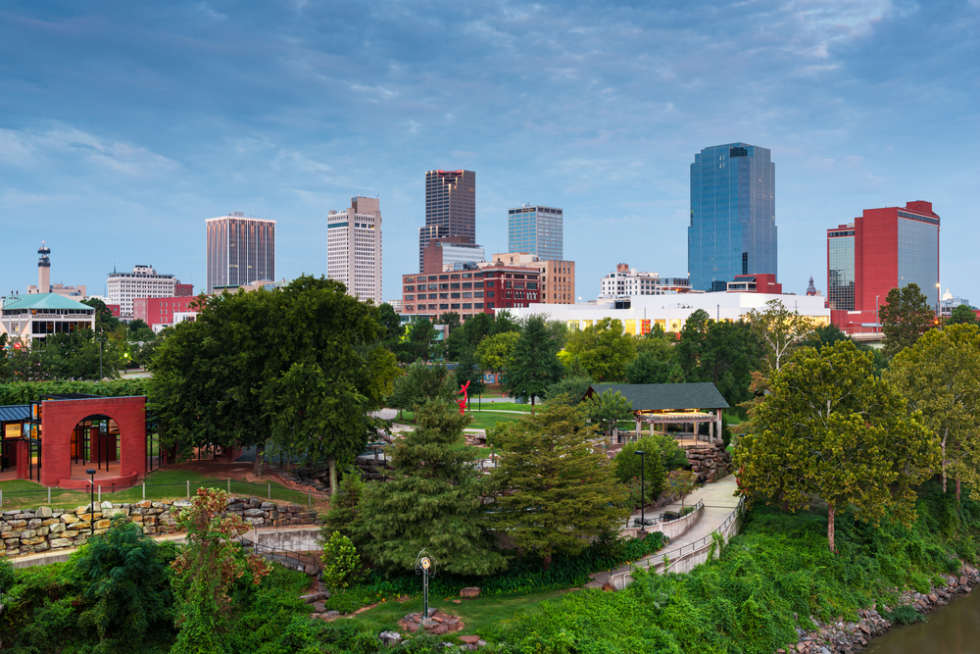 Little Rock, one of the largest cities in Arkansas