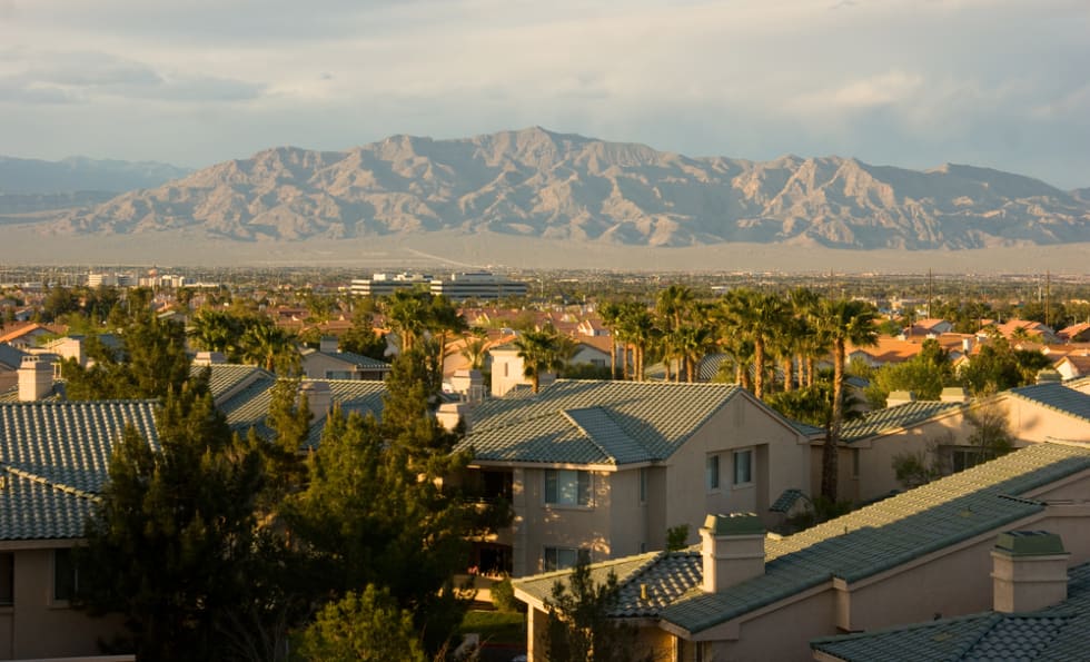  North View Las Vegas Mountain Range Mojave Desert Nevada, USA
