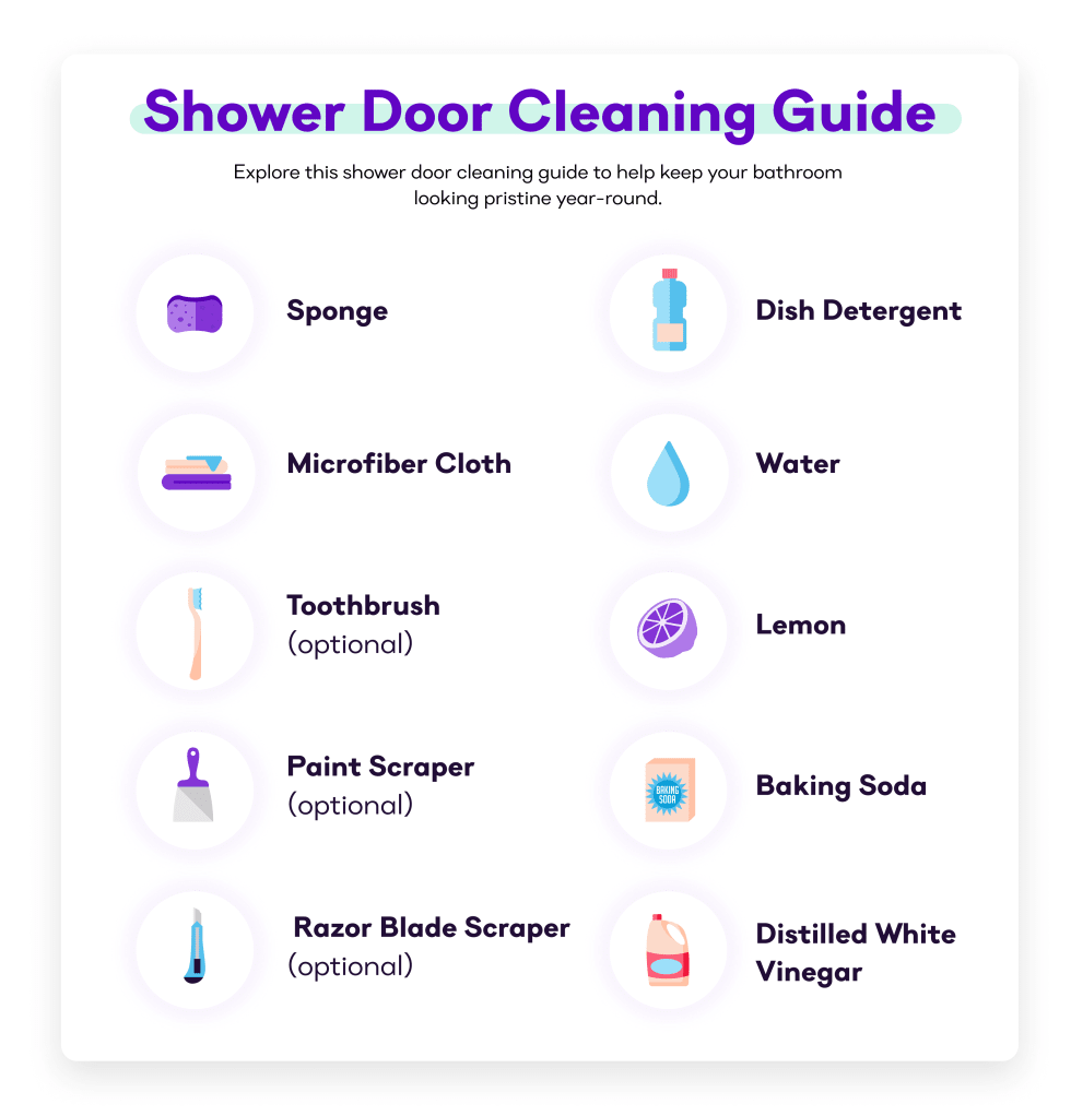 How to Clean Shower Doors: Required Materials 