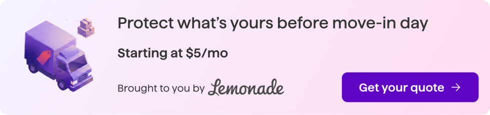 Lemonade renter's insurance banner
