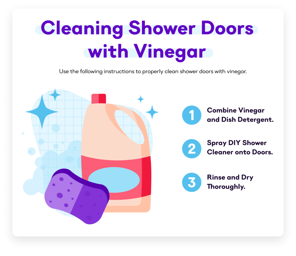 Cleaning Shower Doors with Vinegar