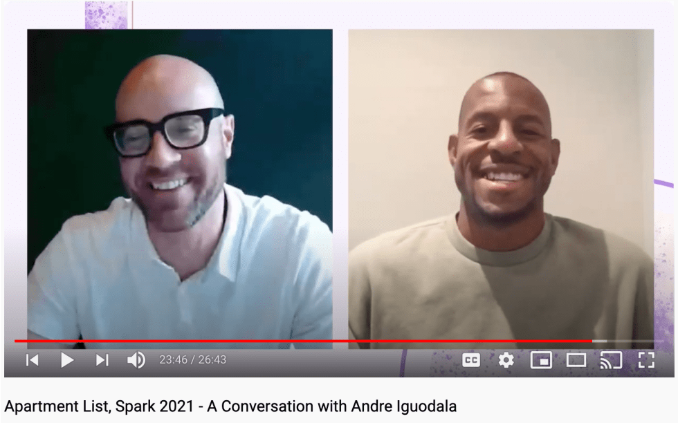 Spark 2021 Recording Interview with Andre Iguodala