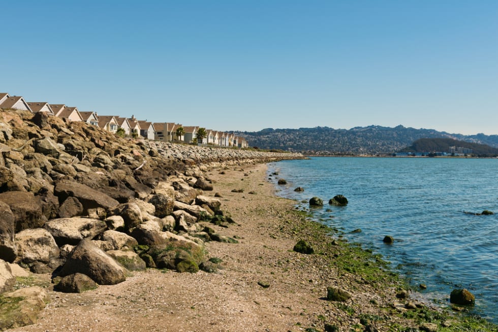  Bay Trail along Richmond Inner Harbor, San Francisco Bay, California